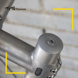 TiTo Mountain Bike Headset Caps Bicycle Parts Titanium CNC Headset Top Cap and Titanium Bolt M6*30