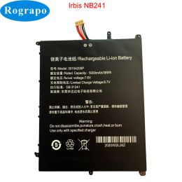 Batteries New 5000mAh Irbis NB241 Ultraportabil Laptop Notebook Battery 38Wh 7.6V 7 Wire Plug