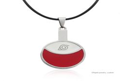 Hot Anime Necklaces & Pendants Uchiha Itachi Choker Necklace Enamel Leaf Village Symbol Cosplay Jewellery Colar3115214