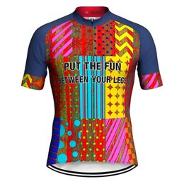 Outdoor Short Sleeve Road Jersey Bicycle Coloured Clothes Cycling Shirt Downhill Sweater Bike Top Large Jacket Summer Wear Racer