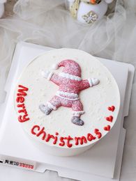 Cute Christmas Tree Bear Santa Claus Christmas Cake Topper for Birthday Party DecorationLove Gift Baby Shower Baking Supplies