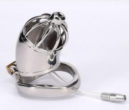 Devices Stainless Steel Device With Silicone Urethral Sounds Catheter Spike Ring BDSM Sex Toys For Men Slave Penis Lock Cage CP2779501291