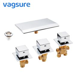 Vagsure Cold and Hot Water Tap Brass Switch Control Valve For Bathtub Faucet Set Shower Cabin Mixer Faucet Bath Faucet