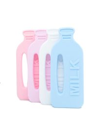Milk Bottle Teether Large Milk Bottle Shape Safe Teething Toys BPA Food Grade Silicone Baby Teethers Newest Baby Shower Gifts8520539