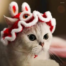 Dog Apparel Cute Hat Cat Outfits Costume With Tiger Head Design Clothes For Cats Only Two Straps