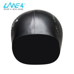 LANE4-Lightweight Swimming Caps for Kids, Long Hair, Durable, Silicone Pool Accessories for Youth, MJ090