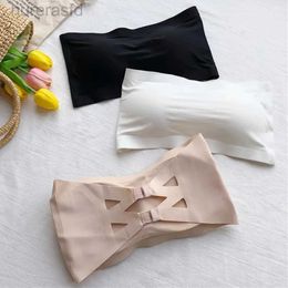 Bras Seamless Tube Tops Women Removable Pads Intimates Basic Black White Skin Womens Strapless Bra Sujetadores Sexys Lenceria 240410