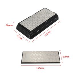 Double-Side base Diamond Sharpening Stone Whetstone Knife Kitchen Grit Chef Knife Grinding 400/600/1000/1200 Grit Sharpener