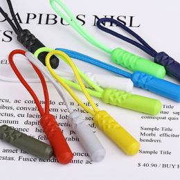 Colorful Cylindrical Plastic Zipper Drawstring for Clothing, Zipper Pull Replacement,Zipper Sliders,DIY Sewing Accessories, 1Pc