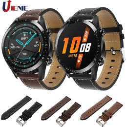 Leather Watchband for Huawei Watch GT GT2 46mm/ gt 2e/Honor Magic 2 46mm Strap Band 22mm Bracelet Wristband for Amazfit GTR 47MM