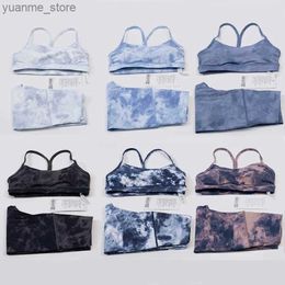 Yoga Outfits women Sports Yoga Set Tight Fit Running Cycling Pants Fitness Gathering Yoga Bra Quick Drying Breathable Yoga Set Y240410