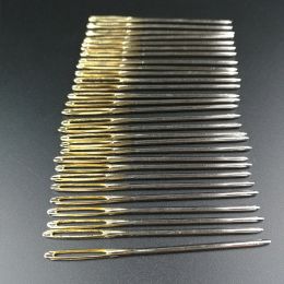 50pcs Large Sewing Needles Gold Eye Needle 6cm 7cm 5.3cm 5.2cm Long Agulhas Pins Set Tone Steel Hand Long Sewing Needles