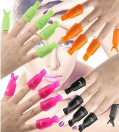 10pcslot Plastic Nail Art Soak Off Cap Clip UV Gel Polish Remover Wrap Tool Fluid for Removal of Varnish Nail Cleaner Remover DHL2405619