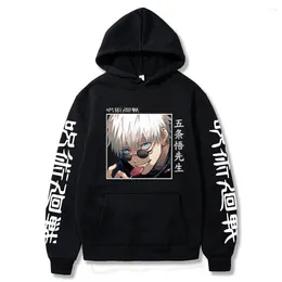 Men's Hoodies Satoru Gojo Ryomen Sukuna Print Anime Jujutsu Kaisen Loog Sleeve Men Women Coat Hoodie Sweatshirt Autum Winter Top