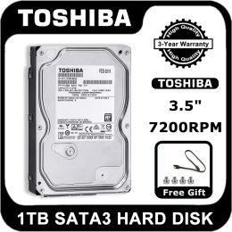 Drives Toshiba 1TB Desktop HDD Internal Hard Disc Drive 3.5'' 7200 RPM SATA III 6Gb/s Hard Drive For Computer Nas Storage