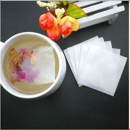 100Pcs Disposable Drawstring Empty Tea Bags Corn Fiber Natural Material Fold Close Heat Seal Filter Holder