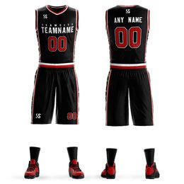 Personalise Custom Breathable Printed Name Number Basketball Uniform With Shorts For Men/Youth Team Shirt Sports Jerseys
