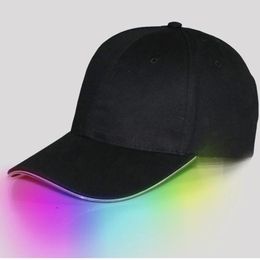 Glow LED Brim Light Hat Baseball Caps Rave Party For Men Women Boy Girl Gift Hip Hop Run Birthday