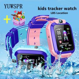 Watches Q12 Tracking Children Smart Watch LBS Location Multifunction Wristwatch Camera Waterproof Kids Baby 2G SIM Phone Clock Gift