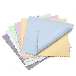 60mm 80mm 100mm Jewellery Polishing Cloth Double-Sided Cleaning Cloth for Gold Silver Jewellery Tools 10-30Pcs