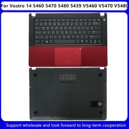 Frames New For Dell For Vostro V5460 5470 V5470 V5480 5480 5439 Laptop Upper Case Palmrest / Bottom Base Cover D Case 0KY66W KY66W