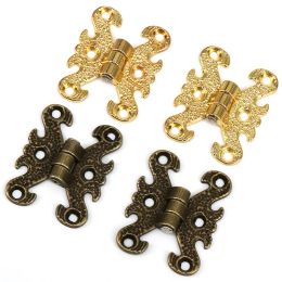 2PCS Decorative Box Hinges Jewellery Box Hardware for Vintage Wooden Cases ,Jewelry Boxes, Wine Boxes,Cabinets