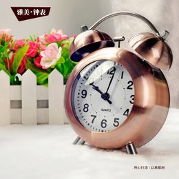 2023 Creative Globe New Metal Table Alarm Clock Luxury Design Quartz Despertad Desk Clock