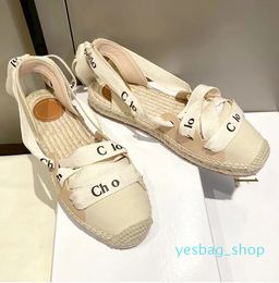 Women Classics Slipper Espadrilles Slides Sandalen Knöchel Schnürmatelasse Espadrille Ladies Slipper Summer Sexy Pantoffeln Outdoor Flip Flops