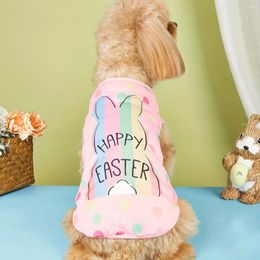 Dog Apparel Easter Vest Everyday Hoodie And Holiday Pink Pet T-shirt For Small Dogs Cats