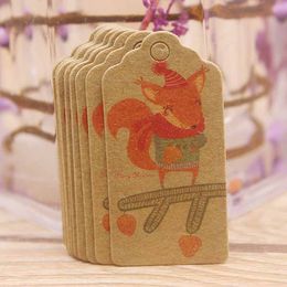 New cute 2x4cm white /brown tag 100pcs/50 tag 50string gift hang tag DIY merry christmas snow labels tag cookies wedding favors