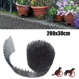 Cat Carriers 1PCS Scat Mat With Spikes Prickle Strips Plastic Anti-Cats Network Digging Stopper Keep Animals Away