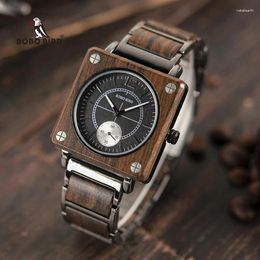 Wristwatches BOBO BIRD Top Luxury Wood Watches Men Quartz Wristwatch Timepiece Design Relogio Masculino In Gift Box L-R14