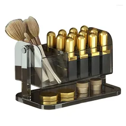 Storage Boxes Makeup Holder Box Tabletop Cosmetics Organizer For Vanity Eyeliner Pencils Lipsticks Eyelash Brushes Home