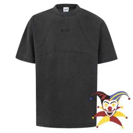 Men's T-Shirts Washed Grailz Patchwork T Shirt Men Women Best Quality Embroidery Tee Tops T-Shirt J240409