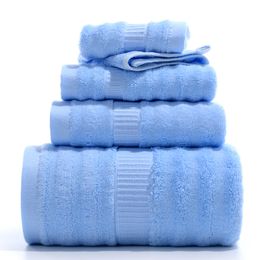Absorbent Family Bamboo Bath Towel Set, Handkerchief, Hand Towel, Face Cloth, Soft Towels Bathroom Comfortable, Home Hotel, 4Pcs