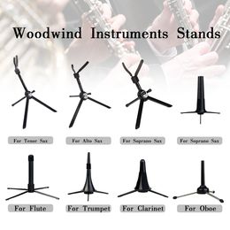 LOMMI Tenor/Alto/Soprano Saxophone Stand Foldable Flute/Trumpet/Clarinet/Oboe Holder Bracket Stable Support For Instrument