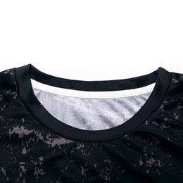 Summer new printed T-shirt Cool Men Summer Shirt Brand Black T-Shirt Comfortable Tops cycling jerseys quick dry black