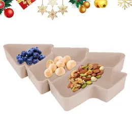 Plates Christmas Tree Shaped Fruit Tray Snack Appetiser Trays Shape Dessert Serving Dishes For