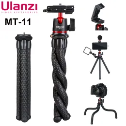 Tripods Ulanzi MT11 Flexible Tripod For Phone DSLR Camera Stand With Remote Control Mini Octopus Legs For iPhone 13 14 Pro Max Holder