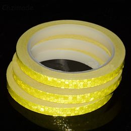 Chzimade 8M Reflective Tape Sticker for Clothes Fluorescent Adhesive Waterproof Tape Glow In The Dark Bike Luminous Stickers