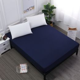 Simple Modern Solid Colour Bedspread Soft Breathable Absorbent Waterproof Quilt Anti-slip Coverlet Protector Home Decor