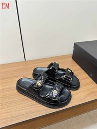 Luxury designer Dad Sandals Multicolor Tweed Black Slides Flat Sandals Flat slide Slippers Shoes With Box