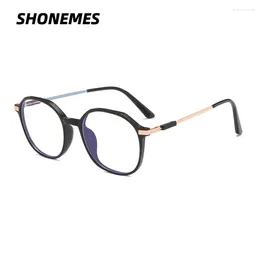 Sunglasses SHONEMES Anti Blue Light Polygonal Glasses Transparent Black Frame Optical Computer Eyeglasses For Women