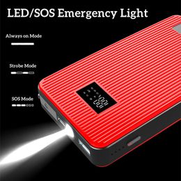 Mini 800A Car Jump Starter Battery Charger 8000mAh Portable Power Bank Booster LED Lights Starting Device Launcher for 12V Cars