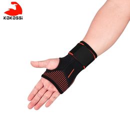 KoKossi SUPPORT 1PCS High quality Sport Protective Gear Boxing hand wraps support+Weightlifting Bandage Wristband Support