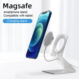 Stands Magsafe Charger Phone Holder Magnetic Wireless Phone stand for iPhone 12/13/ 14 Series 15W Fast Charger Desktop Phone Stand