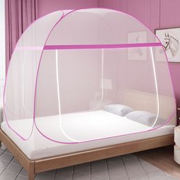 High Quality Encrypted Mongolian Yurt Mosquito Net Children Adult Bed Canopy Folding Zipper Mosquito Net Anti-Mosquito Bed Tent