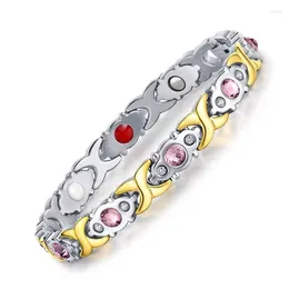 Charm Bracelets Befoshinn Trendy Gold&silver Colour Women Jewellery Bracelet Daily Wear Fashion Magnetic Health Gift For Girls