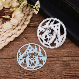 Christmas House Metal Cutting Dies Stencil Scrapbooking Materials DIY Album Stamp Paper Card Embossing Craft New Dies for 2021