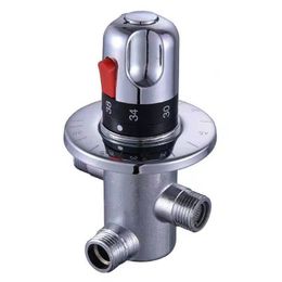 SHBSHAIMY Brass Thermostatic Mixing Valve Constant Water Temperature Shower Panel Valve Thermostat Bathroom Kitchen Tap Valve